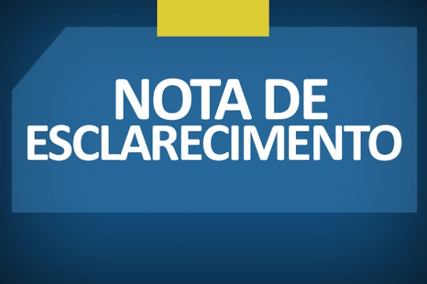 ITINGA DO MARANHÃO: NOTA DE ESCLARECIMENTO