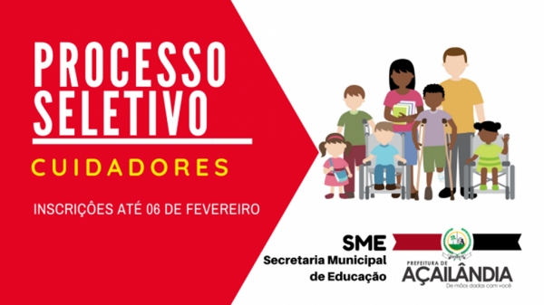 Prefeitura lança edital de inscrições para contratação temporária de cuidadores e Intérprete de língua brasileira de sinais