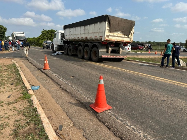 IMPERATRIZ: PASSAGEIRA DE MOTOCICLETA MORRE APÓS COLISÃO NA BR-010