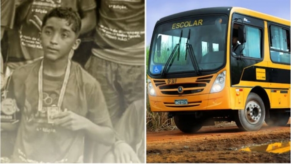 MARANHÃO - ALUNO MORRE AO COLOCAR A CABEÇA PARA FORA DE ÔNIBUS E BATER EM POSTE