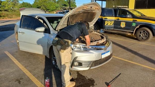 PRF RECUPERA EM BELA VISTA DO MARANHÃO CARRO COM REGISTRO DE ROUBO EM RECIFE (PE)