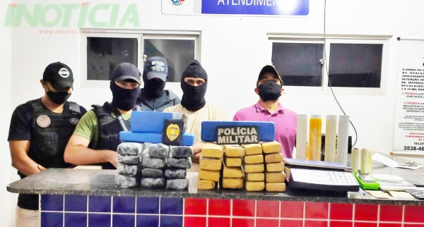 AÇAILÂNDIA – Ação conjunta entre as policias Civil e Militar prende homem com 30kg de drogas