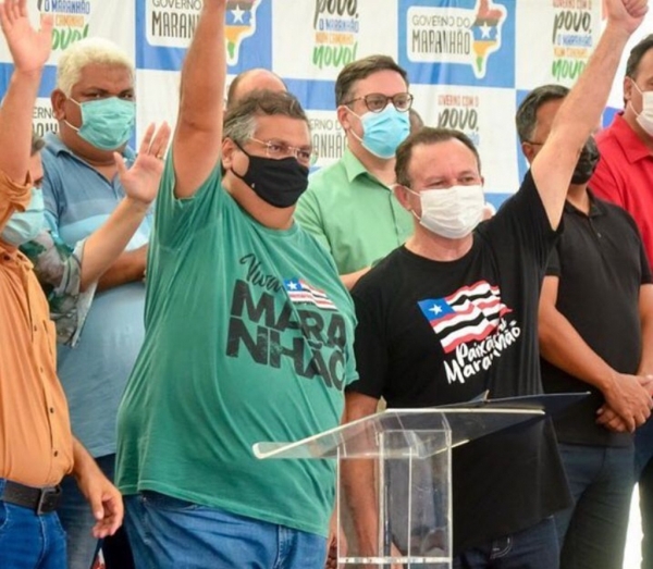 Flávio Dino anuncia apoio a pré-candidatura de Brandão a governador em 2022