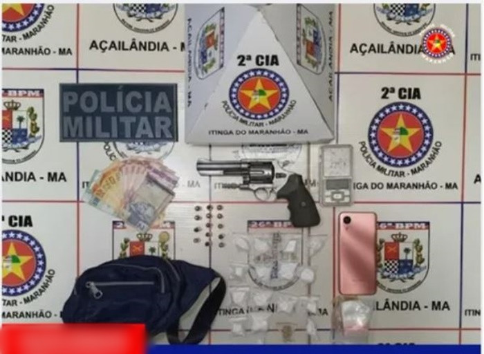 ITINGA (MA) – POLÍCIA CUMPRE MANDADO DE PRISÃO, APREENDE DROGAS E ARMA DE FOGO (VEJA O VÍDEO)