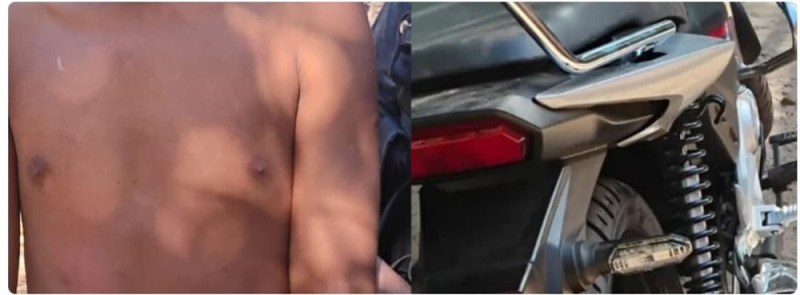 PAI AMARRA FILHO E ENTREGA À POLÍCIA APÓS DESCOBRIR QUE ELE FURTOU UMA MOTO NO MA