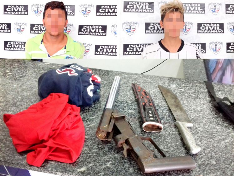Polícia Militar apreende Dois jovens suspeitos de tentativa de assalto a van em Açailândia 