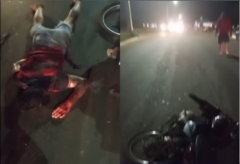 AÇAILÂNDIA – ACIDENTE GRAVE É REGISTRADO PRÓXIMO AO RESIDENCIAL JARDIM AULIDIA