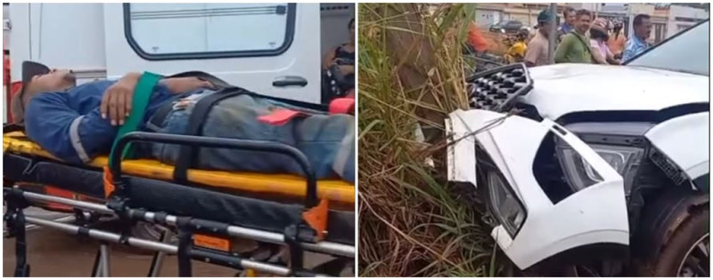 AÇAILÂNDIA – HOMEM E CRIANÇA FICAM FERIDOS EM ACIDENTE NA AV. ALEXANDRE COSTA